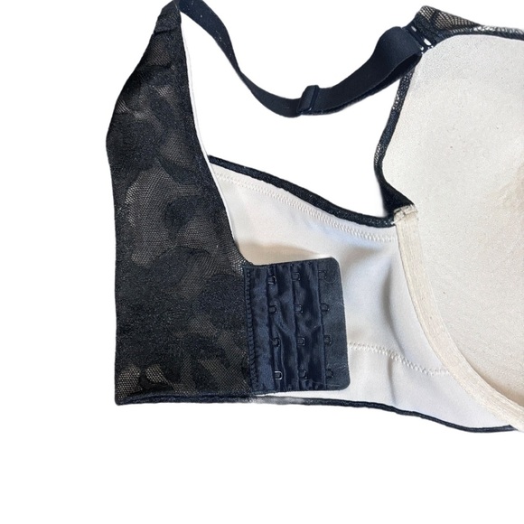 COPY - Cacique Bra 44DD Black Lace Overlay Lightly Padded. Underwire - Picture 3 of 5